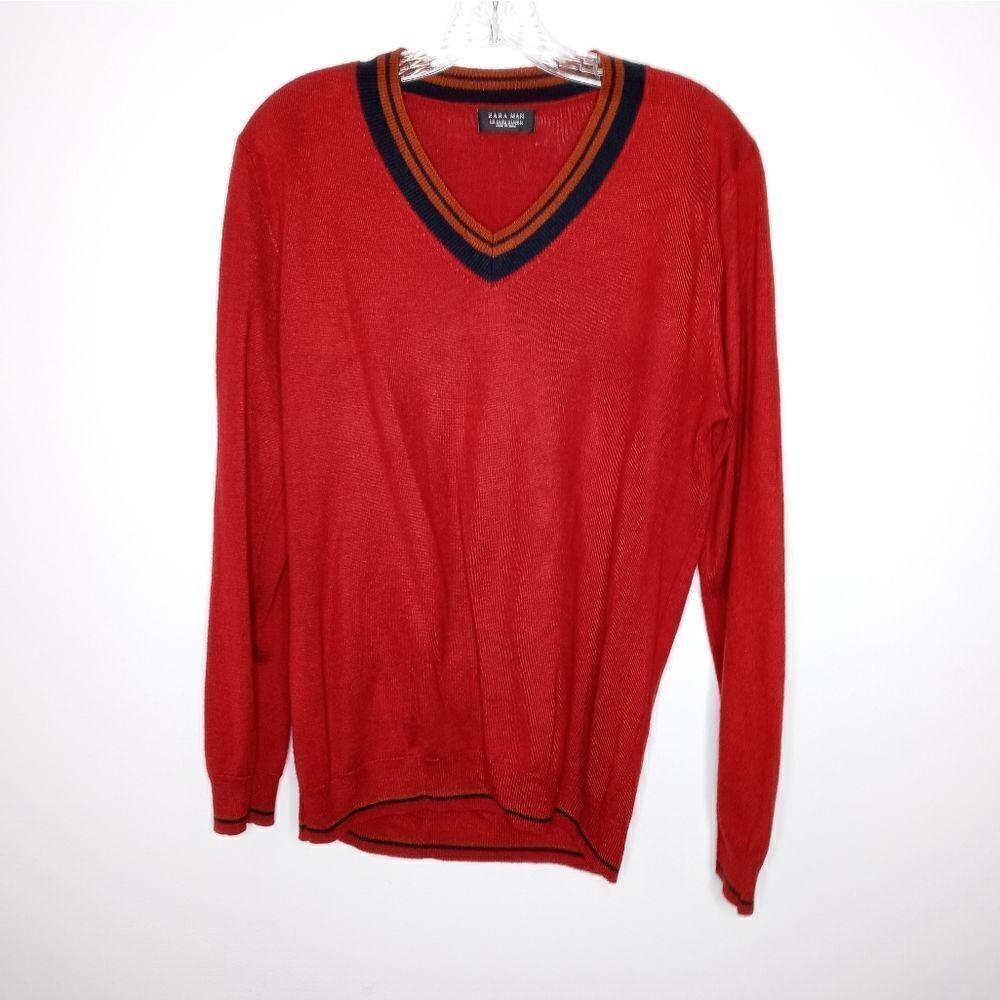 Zara burnt orange pullover size medium